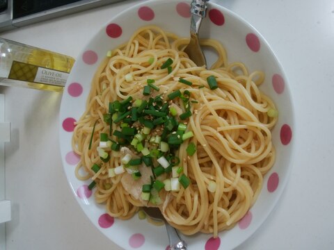 なめたけと梅干しの和風パスタ